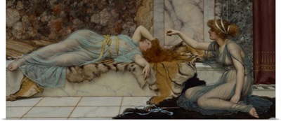 Mischief and Repose, by John William Godward, 1895, English painting