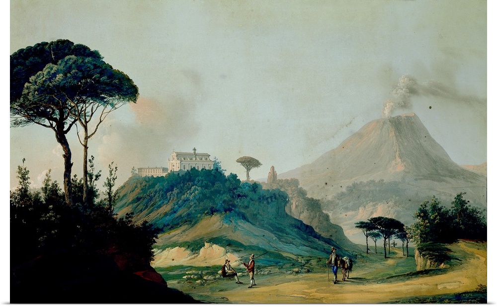 The Camaldoli in Torre del Greco (I Camaldoli di Torre del Greco), by unknown artist, 19th Century, oil on canvas, Whole a...