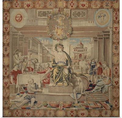 Month of August, allegorical tapestry by Benedetto da Milano, c. 1503-08