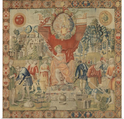 Month of June, allegorical tapestry by Benedetto da Milano, c. 1503-08