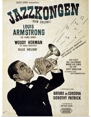 Motion picture poster for Swedish release of New Orleans (1947)