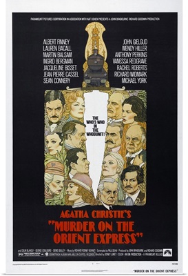 Murder On The Orient Express - Vintage Movie Poster