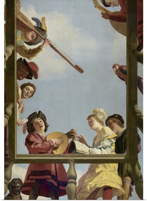 Musical Group on a Balcony, by Gerrit van Honthorst, 1622