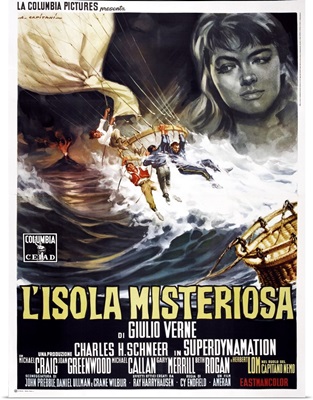 Mysterious Island, Italian Poster, 1961