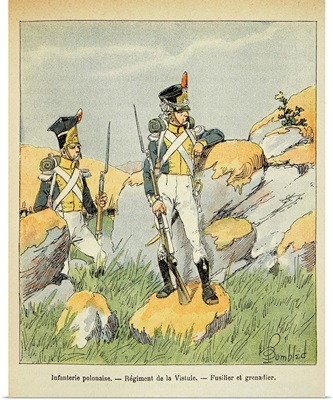 Napoleonic Wars, Polish Infantry, Regiment of the Vistula, Fusilier and Grenadier