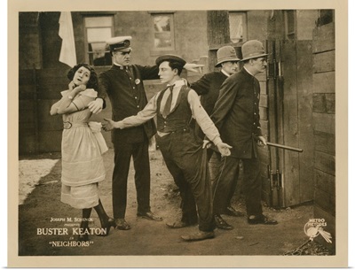 Neighbors, Lobbycard, Virginia Fox, Edward F. Cline, Buster Keaton, 1920