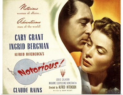 Notorious - Vintage Movie Poster