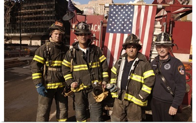 NYC firemen at the World Trade Center, Sept 29, 2001