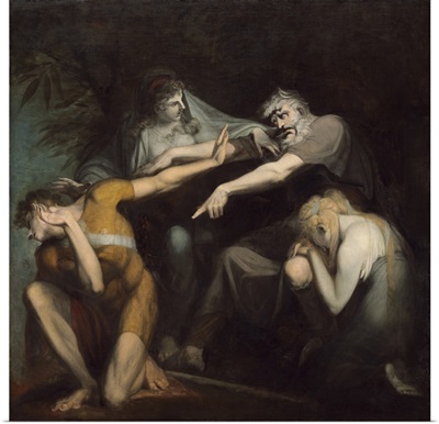 Oedipus Cursing His Son, Polynices, by Henry Fuseli, 1786