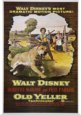 Old Yeller - Vintage Movie Poster