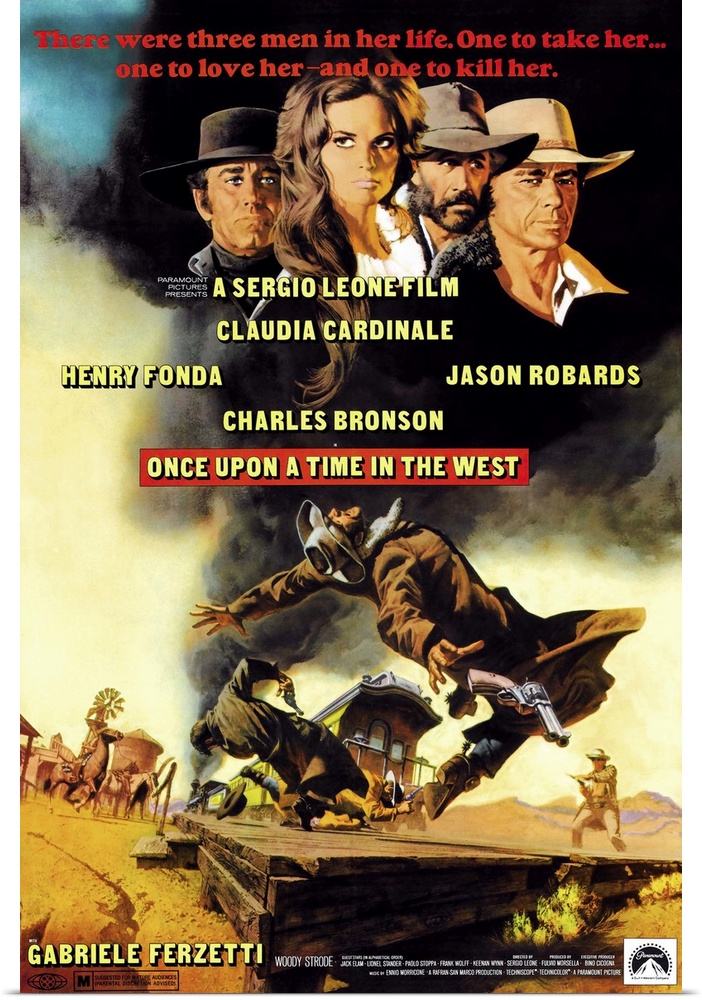 Once Upon A Time In The West (AKA C'Era Una Volta Il West), Top From Left: Henry Fonda, Claudia Cardinale, Jason Robards, ...