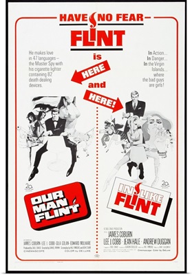 Our Man Flint/In Like Flint - Vintage Movie Poster