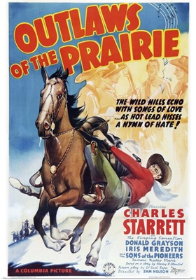 Outlaws of the Prairie, 1937, Poster
