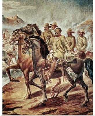 Pancho Villa (1878-1923) at the Battle of Zacatecas. June 23,1914