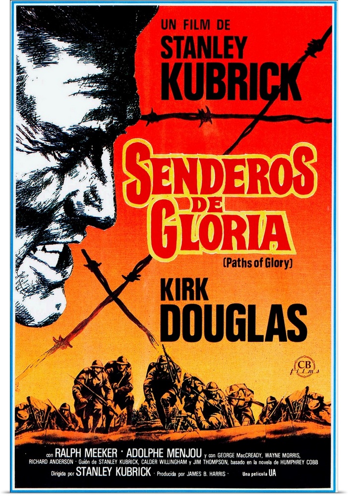 Paths Of Glory, (aka Senderos De Gloria), Kirk Douglas, 1957.