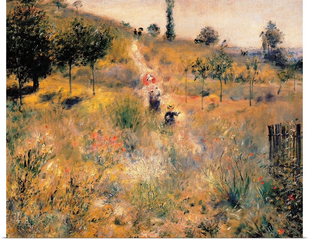 Pathway Through Tall Grass, by Pierre-Auguste Renoir, 1875 about, 19th Century, oil on canvas, cm 60 x 74 - France, Ile de...