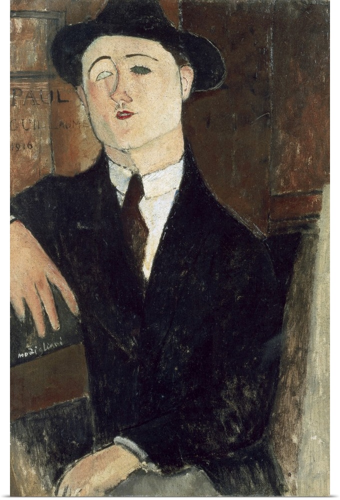 MODIGLIANI, Amedeo (1884-1920). Portrait of Paul Guillaume. 1916. Artistic avant-gardes. Oil on canvas. ITALY. Milan. Gall...