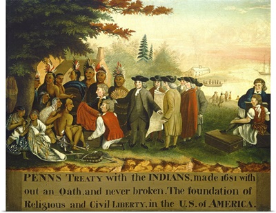 Penn's Treaty with the Indians, by Edward Hicks, 1840-44