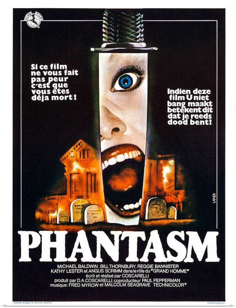 Phantasm, Belgian Poster Art, 1979.