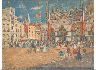 Piazza San Marco, by Maurice Brazil Prendergast, 1898