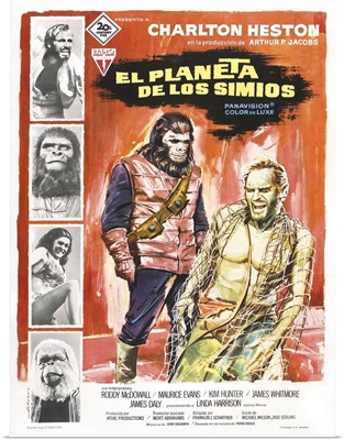 Planet Of The Apes, Spanish Poster Art, 1968