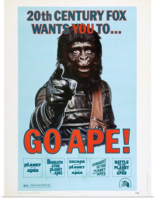 Planet Of The Apes - Vintage Movie Poster