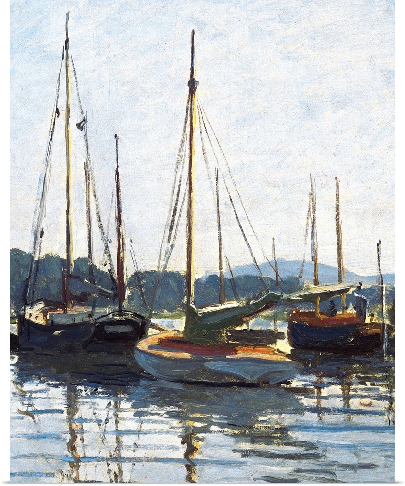 MONET, Claude (1840-1926). Pleasure Boats, Argenteuil. 1872-1873. Argenteuil. Impressionism. Oil on canvas. FRANCE. Paris....