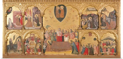 Polyptych Of The Domitio Virginis, By Pseudo Jacopino, C. 1330-1335. Bologna, Italy