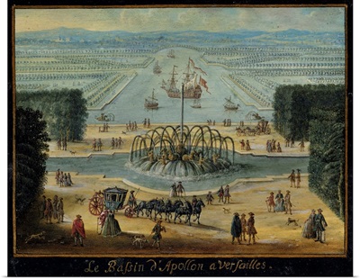 Pond of Apollo at Versailles and the Grand Canal with its Flotilla, 1705