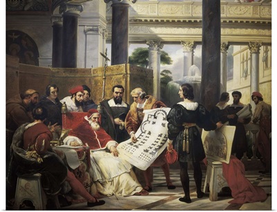 Pope Julius II ordering Bramante, Michelangelo, and Raphael to construct the Vatican