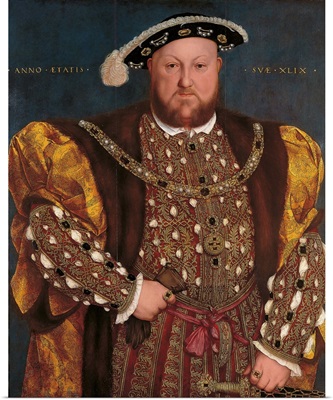 Portrait of Henry VIII, by Hans Holbein, c.1539-1540. Rome, Italy