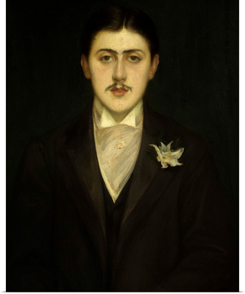 4373, Jacques Emile Blanche, French School. Portrait of Marcel Proust. 1892. Oil on canvas, 0.60 x 0.73 m. Paris, musee d'...