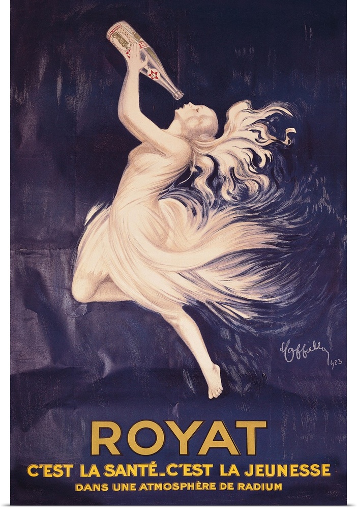 Royat, by Leonetto Cappiello, 20th Century, cm 200 x 130 - Italy, Veneto, Treviso, Treviso, L. Bailo Civic Museum, Salce C...