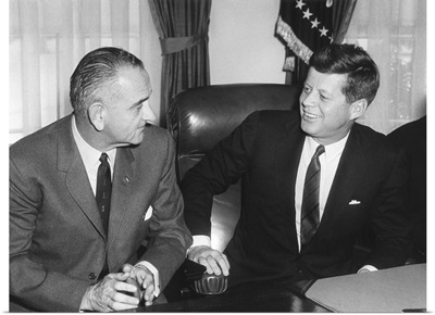 President John Kennedy and Vice President Lyndon Johnson