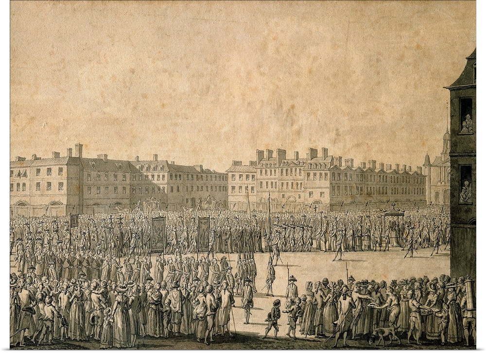 3167 , Anonymous. Procession of the Estates General in Versailles, 1789.