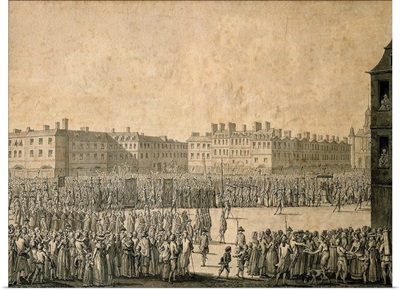 Procession of the Estates General in Versailles, 1789, French Revolution, Engraving
