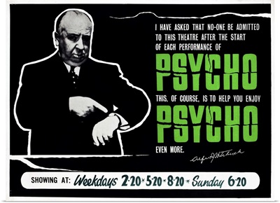 Psycho - Vintage Movie Poster
