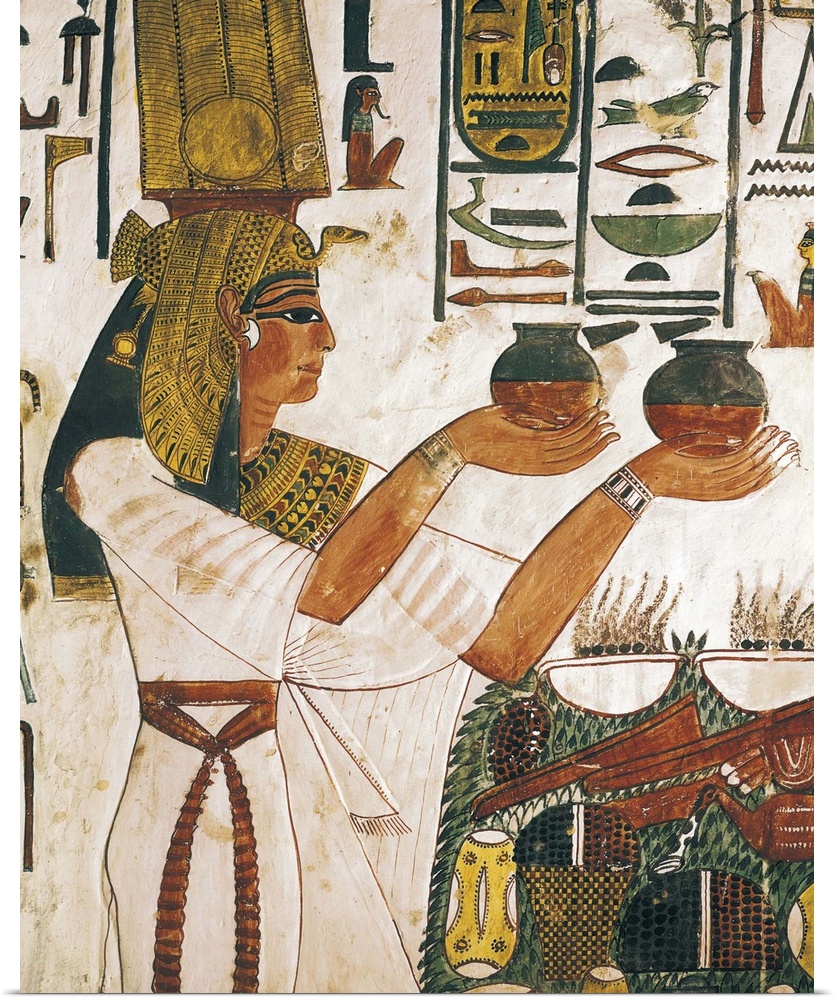 Queen Nefertari offering, Egyptian art