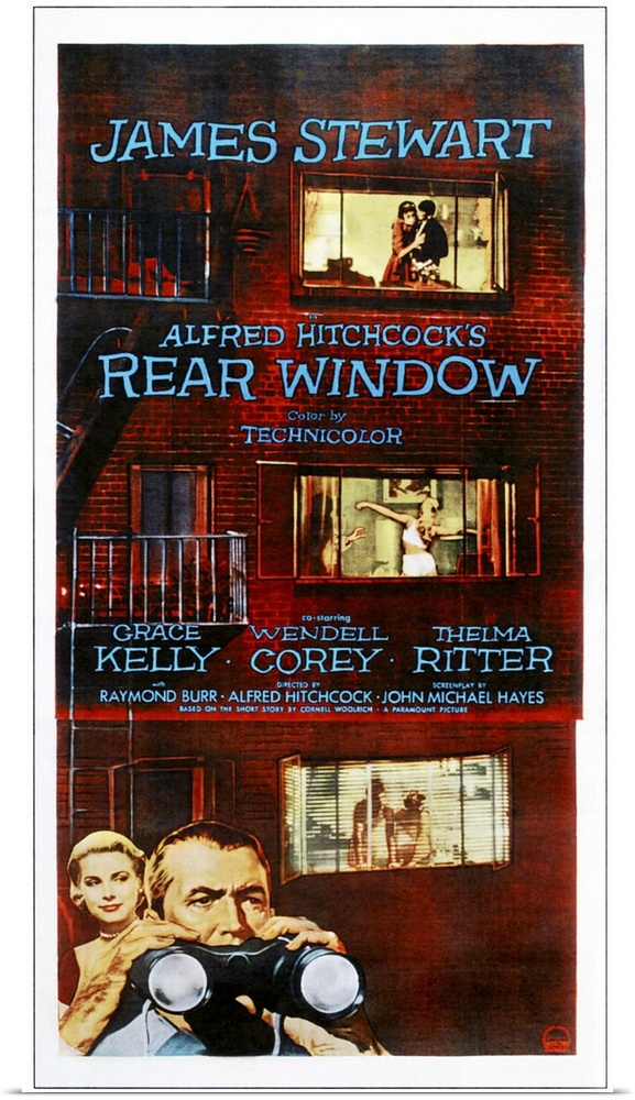 Rear Window, Bottom From Left: Grace Kelly, James Stewart On Poster Art, 1954.