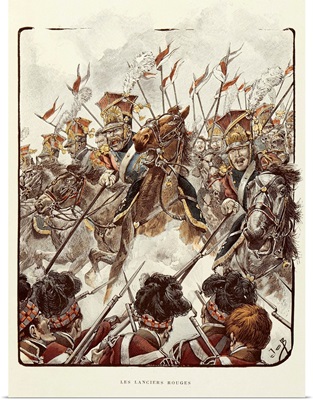 Red Lancers of the French Old Guard, From Book, 'The Old Guard'