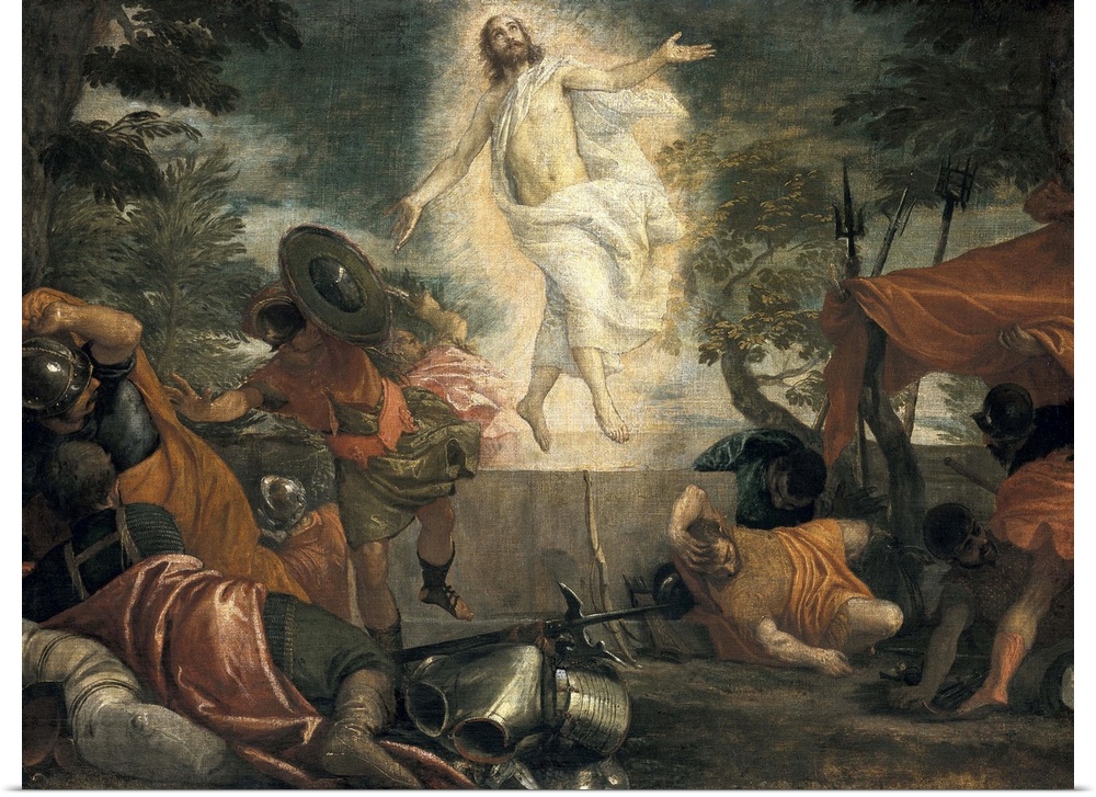 VERONESE, Paolo Caliari, called Paolo (1528-1588). The Resurrection of Christ. Renaissance art. Cinquecento. Oil on canvas...