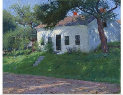 Roadside Cottage, by Dennis Miller Bunker, 1889