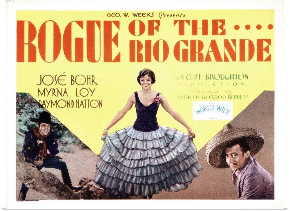 Rogue Of The Rio Grande, From Left, Jose Bohr, Myrna Loy, Raymond Hatton, 1930.