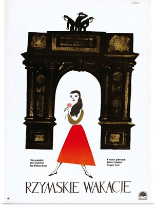Roman Holiday, Polish Poster Art, 1953