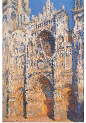 Rouen Cathedral, Morning Sun, Harmony in Blue, by Claude Monet, 1893. Musee d'Orsay