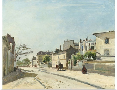 Rue Notre-Dame, Paris, 1866, Dutch painting, oil on canvas