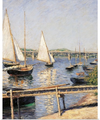 Sailing Boats at Argenteuil, by Gustave Caillebotte, c. 1888. Musee d'Orsay