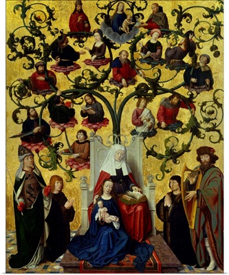 Saint Anne's lineage, Oil on wood, By Gerard David, c. 1500, Musee Des Beaux Arts, Lyon