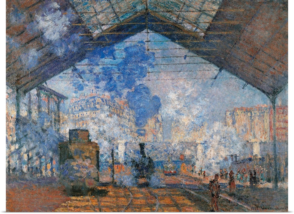 Saint Lazare Station, by Claude Monet, 1877, 19th Century, oil on canvas, cm 75,5 x 104 - France, Ile de France, Paris, Mu...