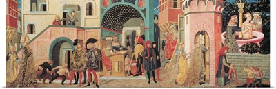 Scenes From The Story Of Susanna, By Scheggia, C. 1450. Florence, Italy